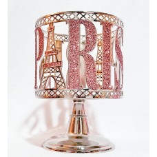 Bath & Body Works PINK PARIS EIFFEL TOWER 3-Wick Candle Holder Pedestal SLEEVE   332581117885